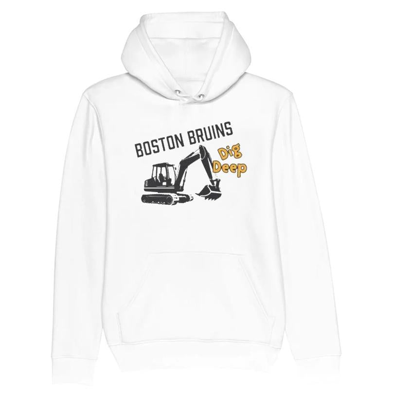 Boston Bruins Excavator Dig Deep Graphic T-shirt