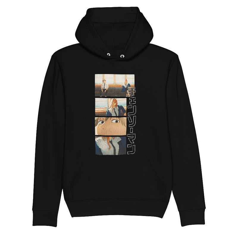 Chainsaw Man Power & Denji Train Panels T-shirt