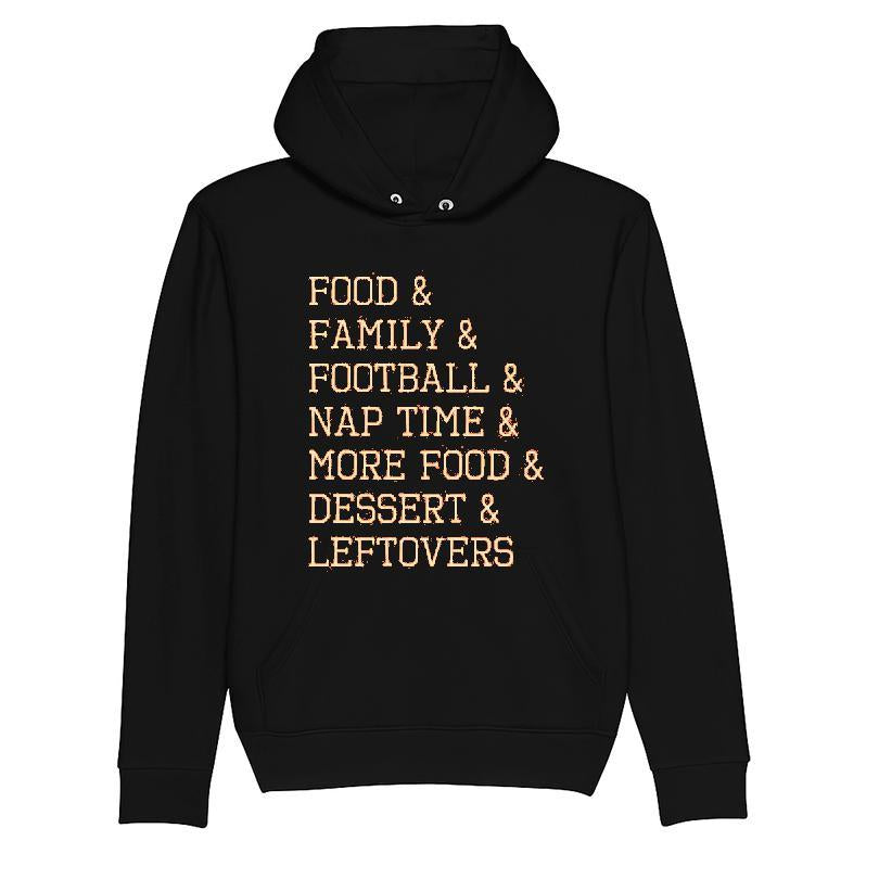 Food Family Football Nap Time More Food Dessert Leftovers Thanksgiving T-shirt