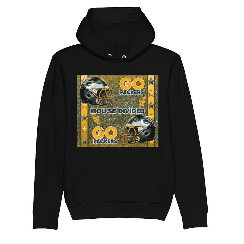 Go Packers House Divided Go Steelers Skull T-shirt