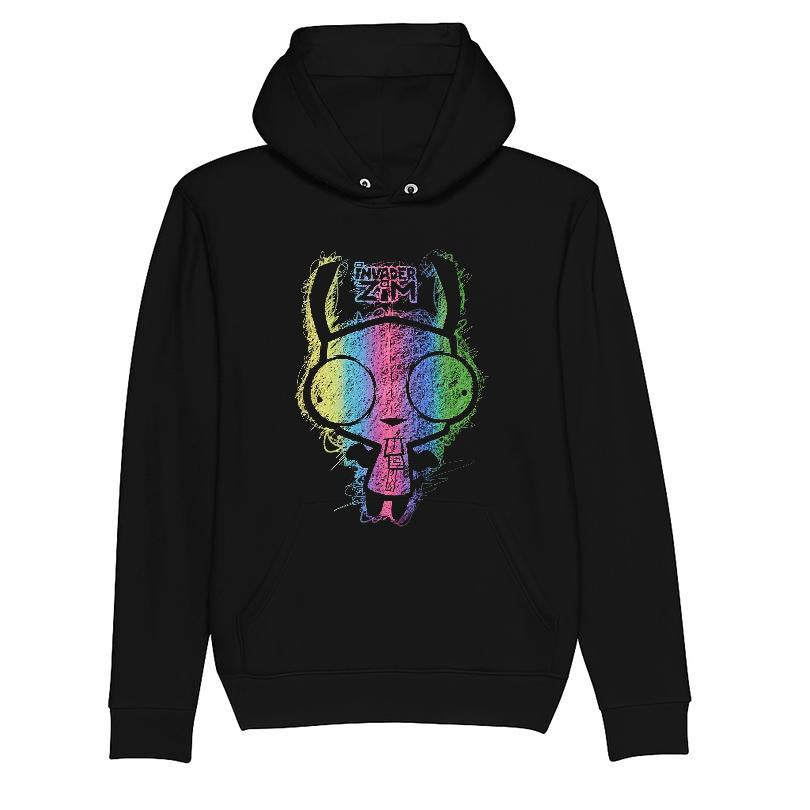 Invader Zim Gir Rainbow Scribble T-shirt