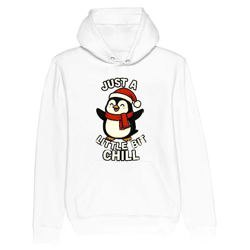 Just A Little Bit Chill Penguin Christmas T-shirt