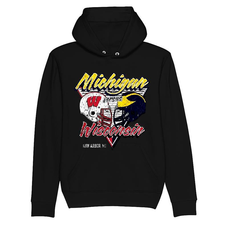 Michigan Wolverines Black Football Football Vs Wisconsin Badgers T-shirt