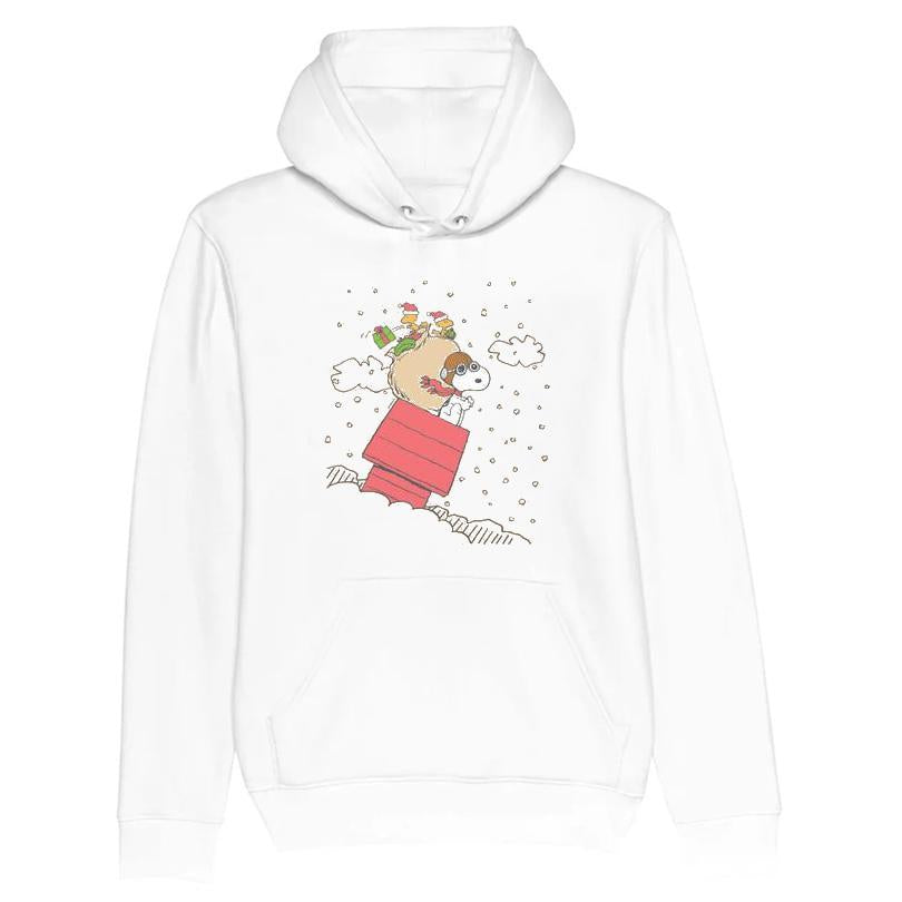 Peanuts Snoopy House Sled Graphic T-shirt