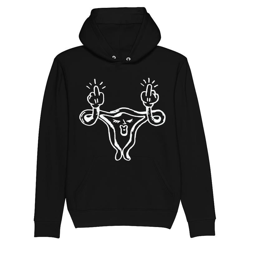 Uterus Middle Finger T-shirt