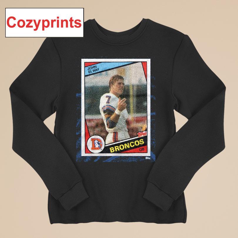 1984 Topps Football John Elway Broncos T-shirt