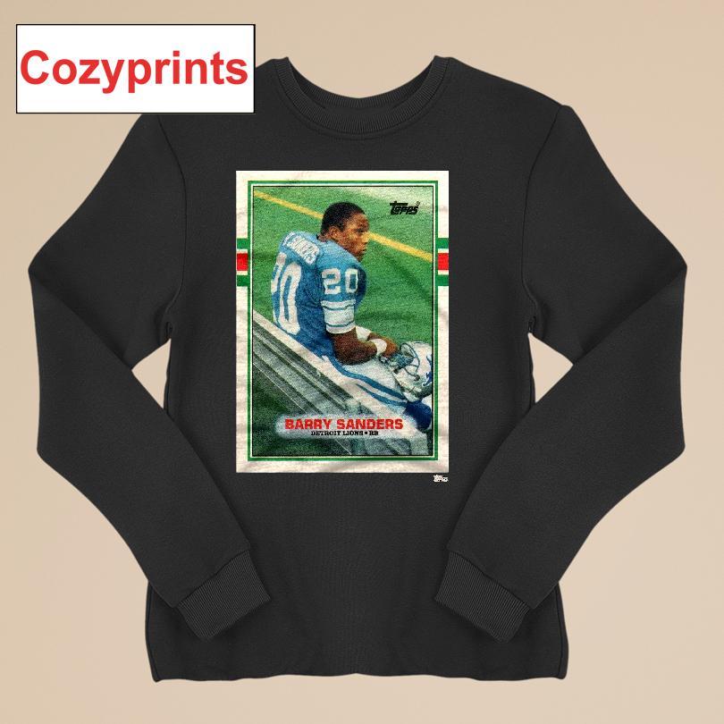 1989 Topps Football Barry Sanders Lions T-shirt
