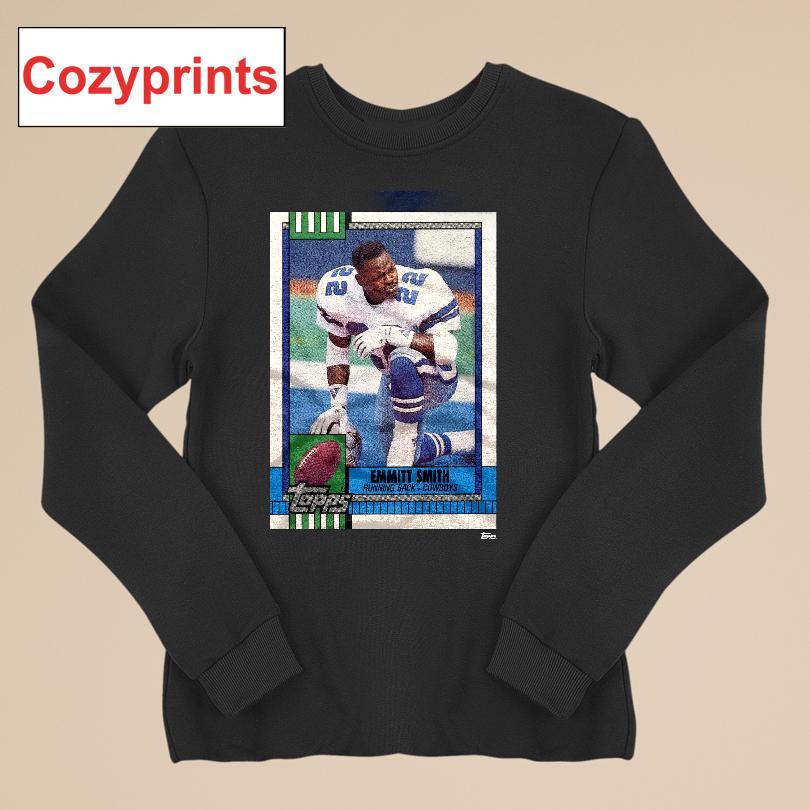 1990 Topps Football Emmitt Smith Cowboys T-shirt