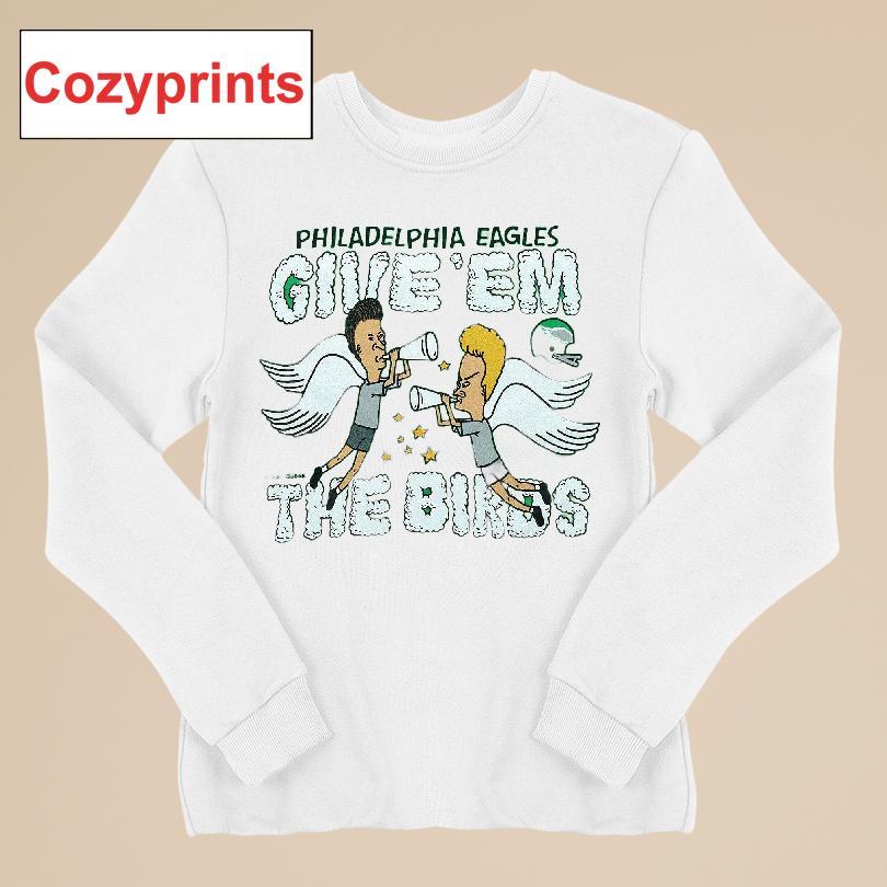 Beavis And Butt-head Philadelphia Eagles Give'em The Birds Shirt