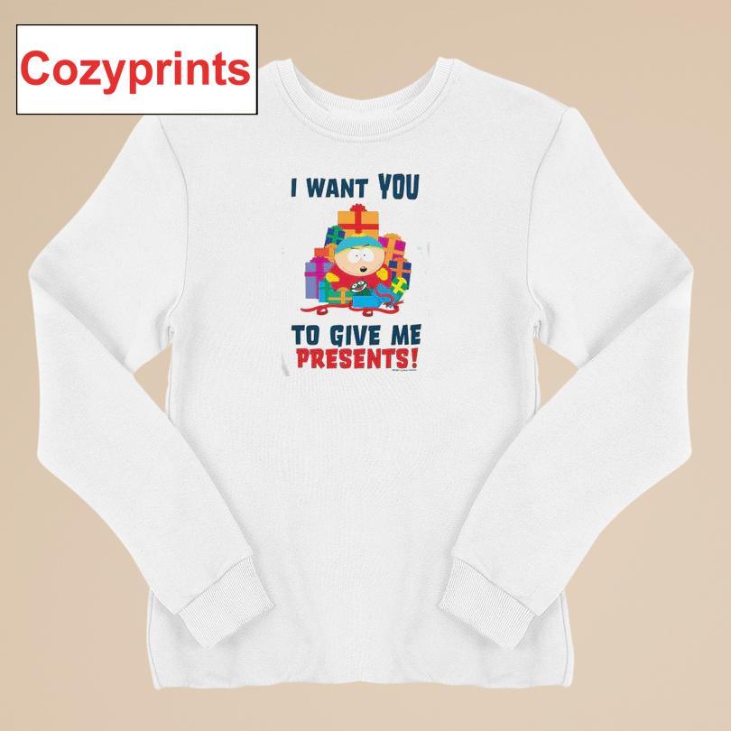 Cartman I Want You To Give Me Presents T-shirt