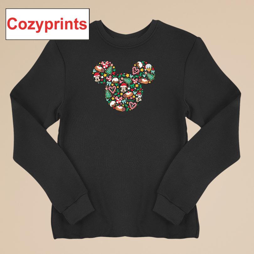 Disney Mickey Silhouette Christmas T-shirt