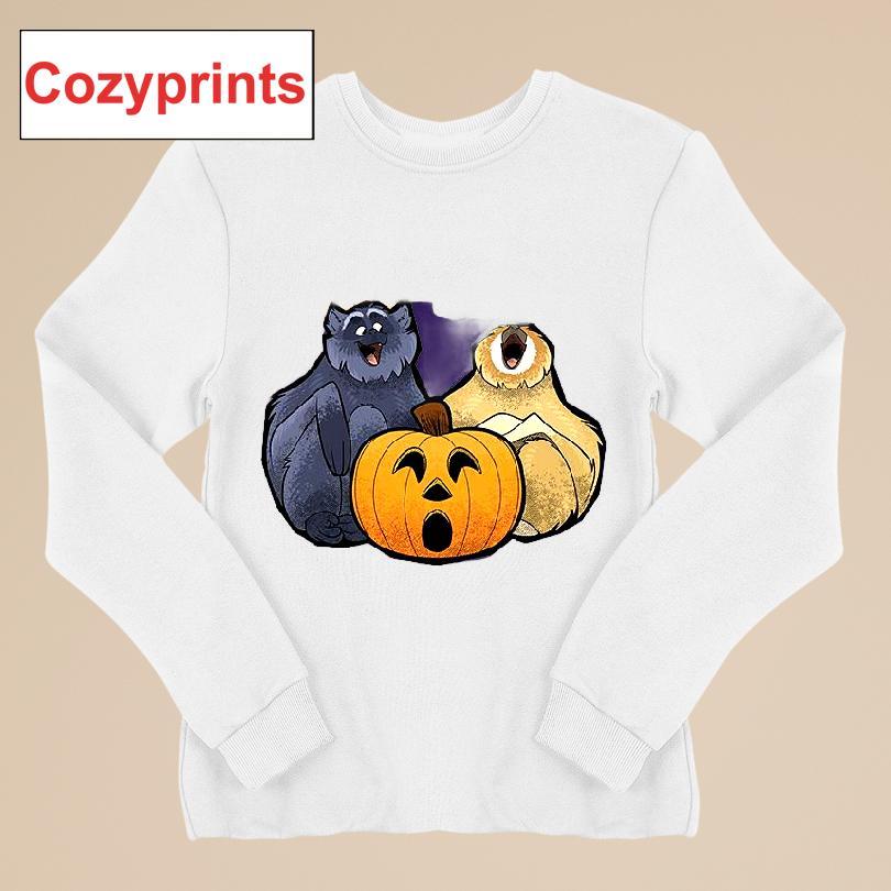 Happy Howl-oween Gibbons Purple Shirt