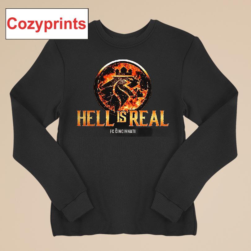 Hell Is Real Kombat Orange Flame Fc Cincinnati T-shirt