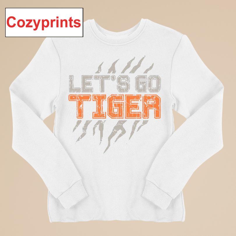 Let's Go Tiger Block Stripes T-shirt