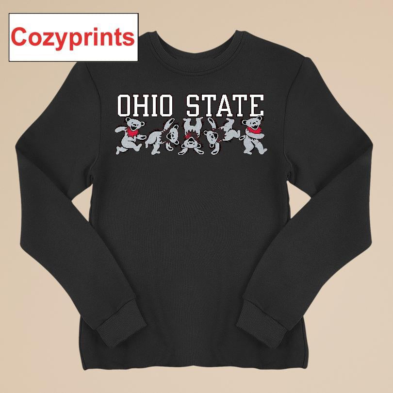 Ohio State University X Grateful Dead Cartwheel Bears T-shirt