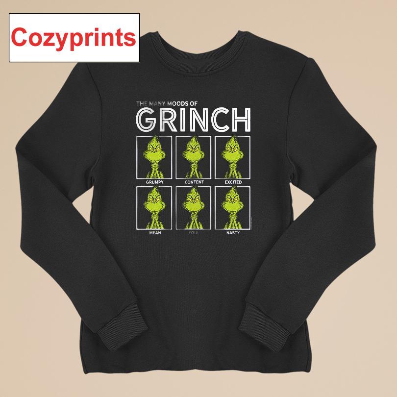 The Many Moods Of Grinch T-shirt