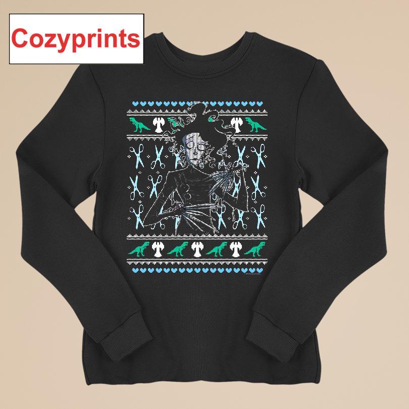 Ugly Christmas Sweater Edward Scissorhands T-shirt