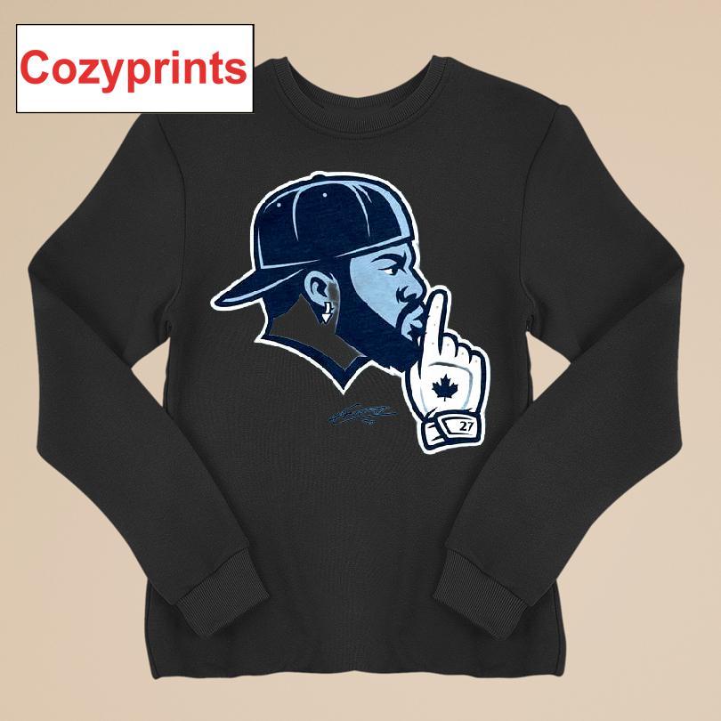 Vladdy Shush Shirt | Vladimir Guerrero Jr. Toronto Baseball Mlbpa Rotowear