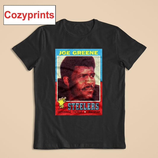 1971 Topps Football Joe Greene Steelers T-shirt