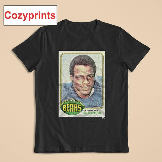 1976 Topps Football Walter Payton Bears T-shirt