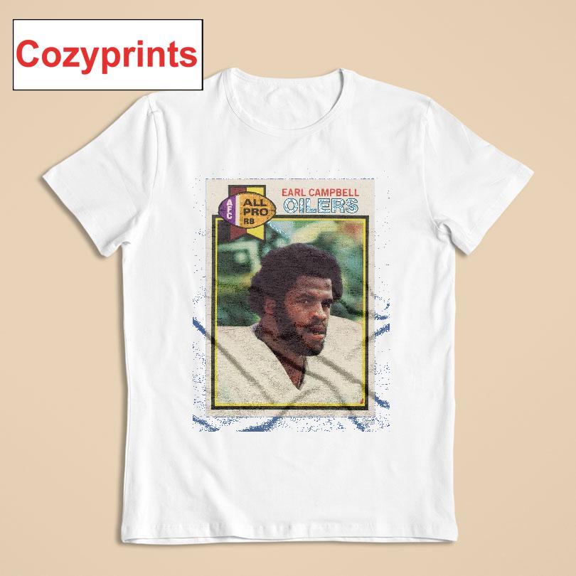 1979 Topps Football Earl Campbell Oilers T-shirt