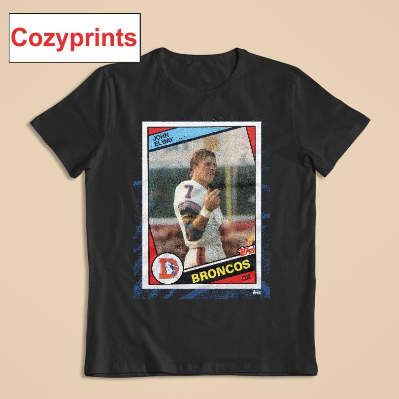 1984 Topps Football John Elway Broncos T-shirt