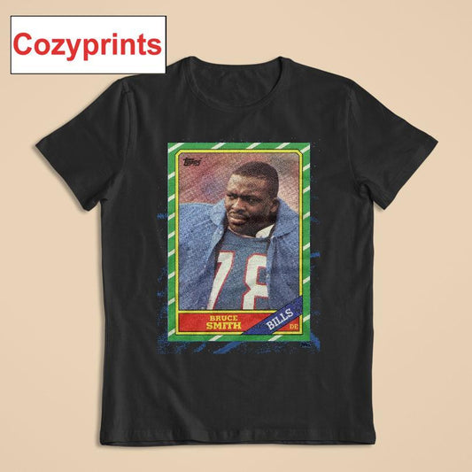 1986 Topps Football Bruce Smith Bills T-shirt