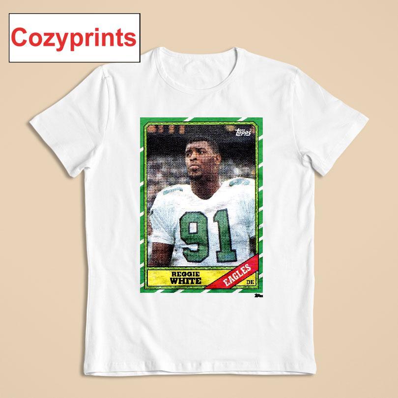 1986 Topps Football Reggie White Eagles T-shirt