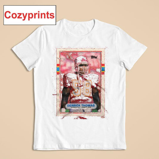 1989 Topps Football Derrick Thomas Chiefs T-shirt