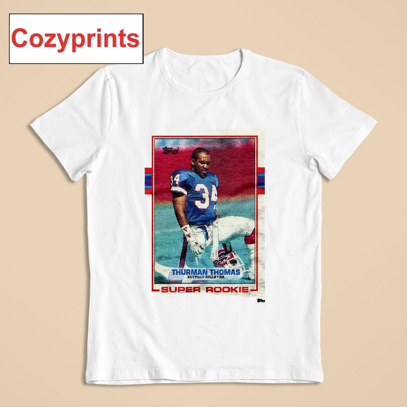 1989 Topps Football Thurman Thomas Bills T-shirt