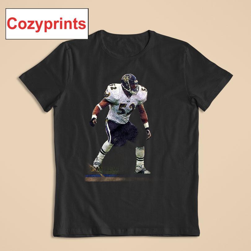 2001 Bowman Ray Lewis Ravens T-shirt