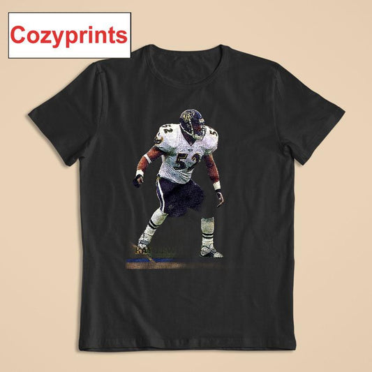 2001 Bowman Ray Lewis Ravens T-shirt