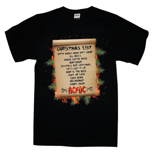 AC/DC Christmas List T-shirt