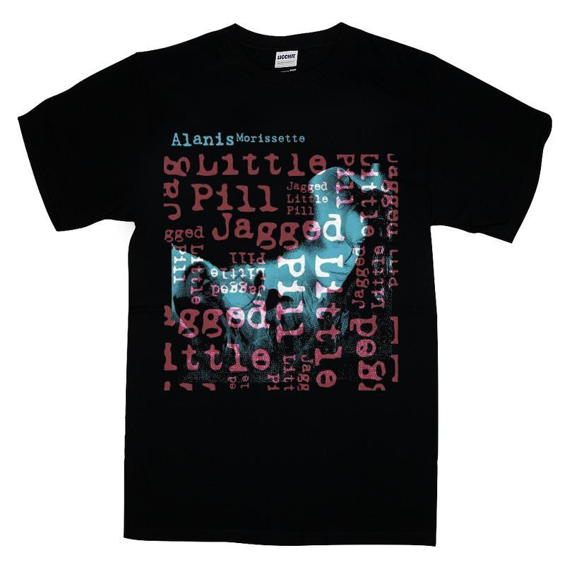 Alanis Morissette Jlp Portrait Text T-shirt