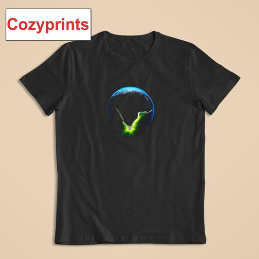 Alien Earth Cracked Earth T-shirt