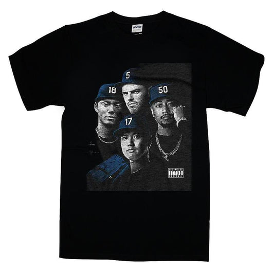 All Eyez On La Shohei Ohtani Mookie Betts Freddie Freeman Yoshinobu Yamamoto Los Angeles Baseball T-shirt