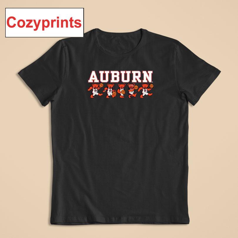 Auburn X Grateful Dead Basketball Bears T-shirt