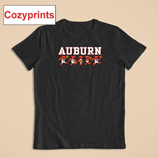 Auburn X Grateful Dead Basketball Bears T-shirt