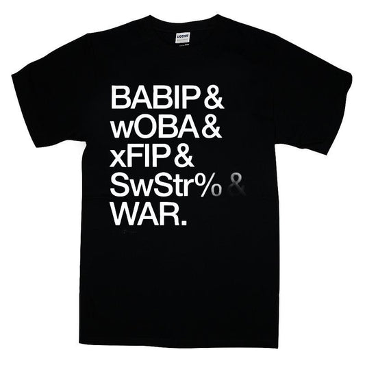 Babip & Woba & Xfip & Swstr War T-shirt
