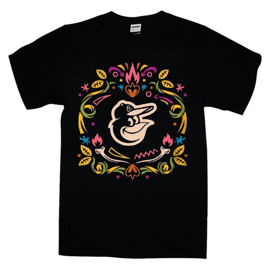 Baltimore Orioles New Era Da De Los Muertos Shirt