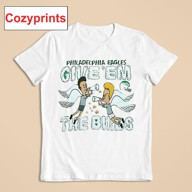 Beavis And Butt-head Philadelphia Eagles Give'em The Birds Shirt