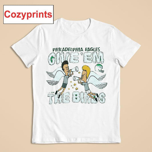 Beavis And Butt-head Philadelphia Eagles Give'em The Birds Shirt
