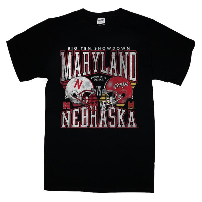 Big Ten Showdown Maryland Terrapins Vs Nebraska Cornhuskers T-shirt