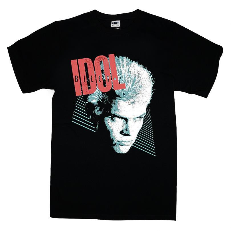 Billy Idol Face Stripes T-shirt