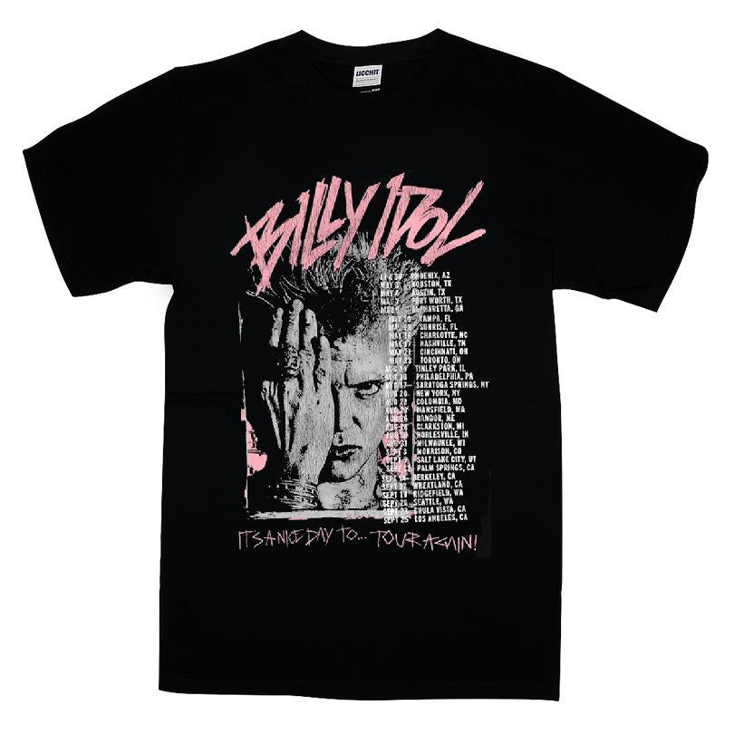Billy Idol Pink Scratch 2025 Na Tour T-shirt