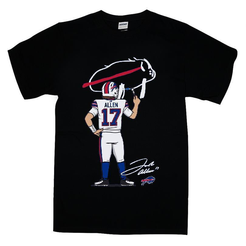Buffalo Bills Billustration 17 Allen T-shirt