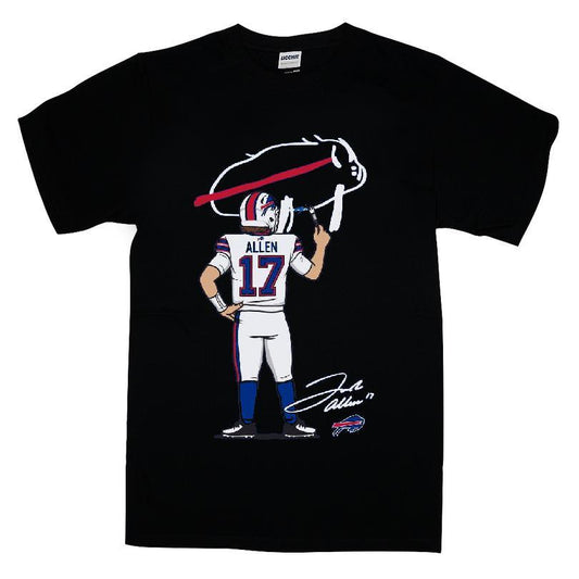 Buffalo Bills Billustration 17 Allen T-shirt