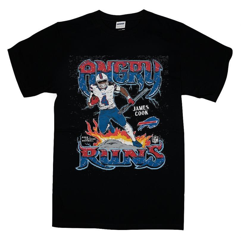 Buffalo Bills James Cook Angry Runs Player T-shirt