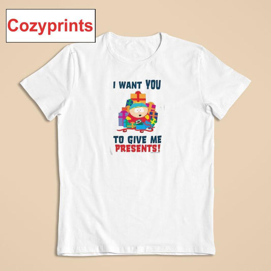 Cartman I Want You To Give Me Presents T-shirt