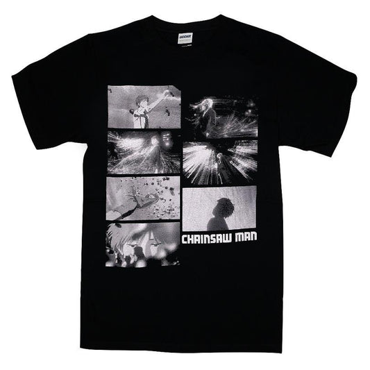 Chainsaw Man Black & White Panels T-shirt